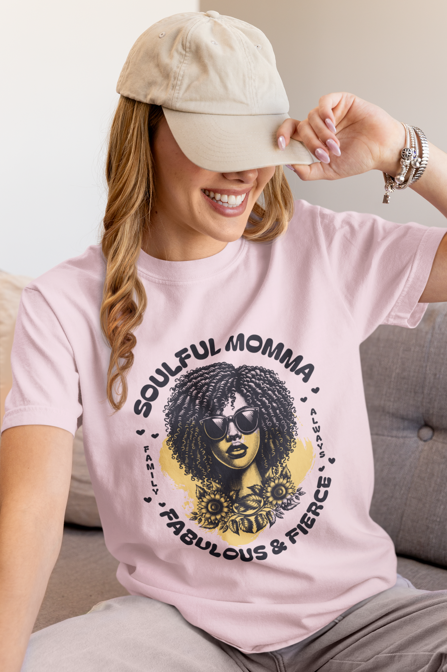 Soulful Momma Tee – Fabulous, Fierce and Family Always Graphic Shirt