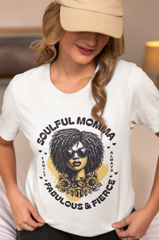 Soulful Momma Tee – Fabulous, Fierce and Family Always Graphic Shirt