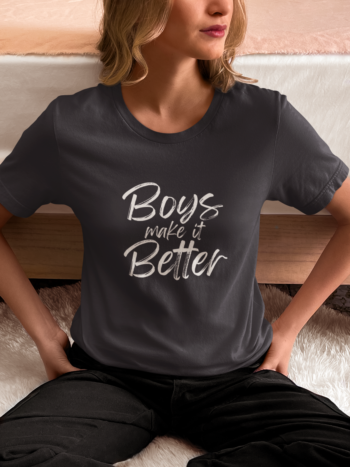 Boy Mom Power Tee – The Mom Life Collective Oversized Shirt
